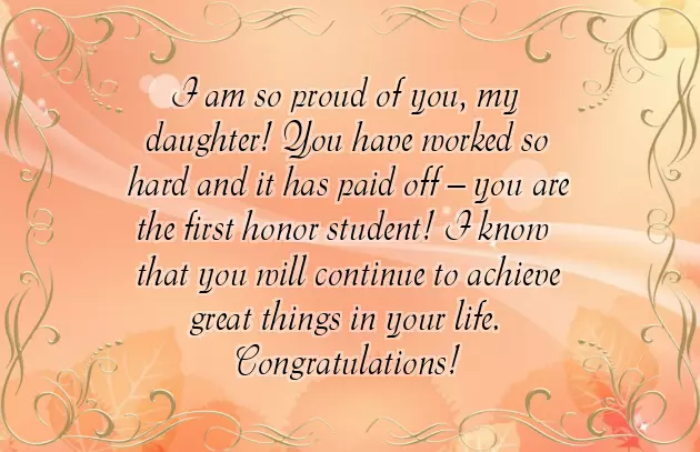 Message For A Daughter On Her Graduation