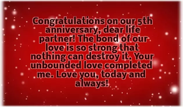 Congratulations On 5 Years