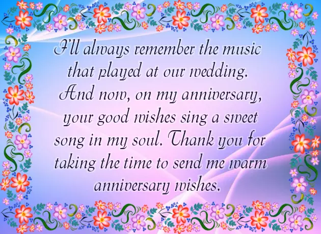 Anniversary Thank You Wishes Anniversary Thank You Wishes