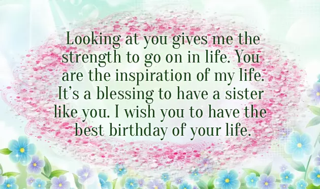 Birthday Message For Younger Sister