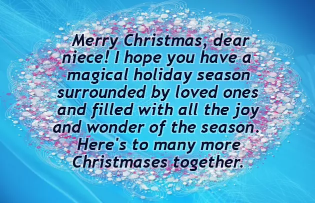 Christmas Greetings For Niece
