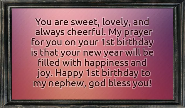 Quotes For Nephew 1St Birthday