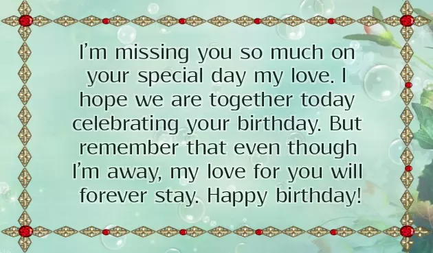 Happy Birthday Wishes To My Lover