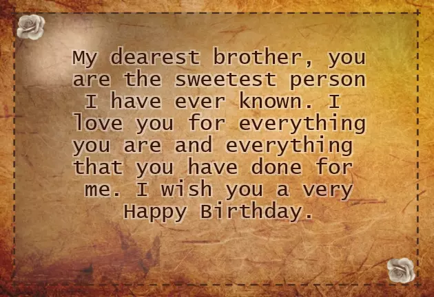Best Words For Birthday Wishes To Brother