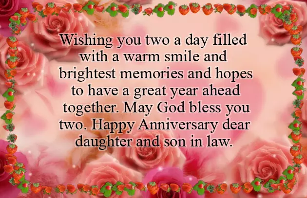 Marriage Anniversary Wishes For Daughter And Son In Law