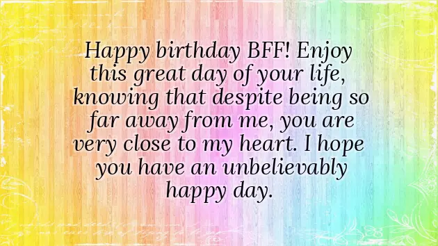 Happy Bday Best Friend