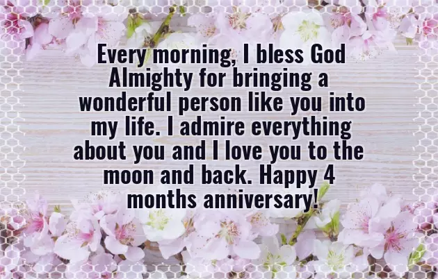 Happy 4 Month Anniversary Quotes