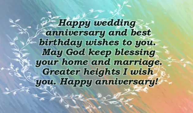 Wedding Anniversary And Birthday Same Day Wishes