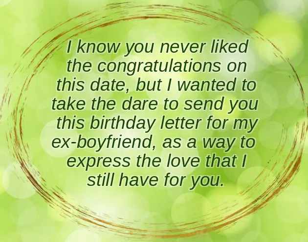 Happy Birthday Letter To My Ex Boyfriend Happy Birthday Letter To My Ex Boyfriend