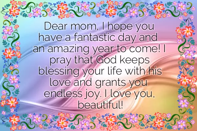 Happy Birthday To Your Beautiful Mom