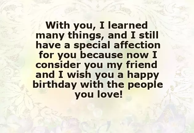 Happy Birthday For My Ex Boyfriend