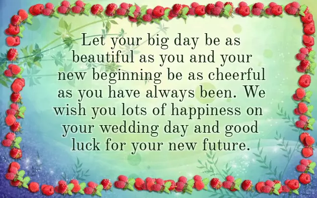 Cute Wedding Congrats Message
