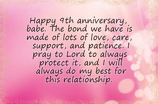 Ninth Wedding Anniversary Ninth Wedding Anniversary
