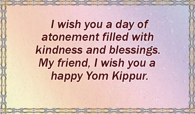 Wishes Yom Kippur
