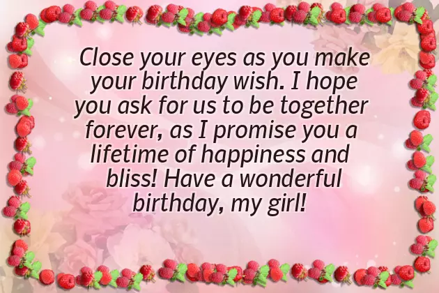 Words For Girlfriend Birthday Words For Girlfriend Birthday