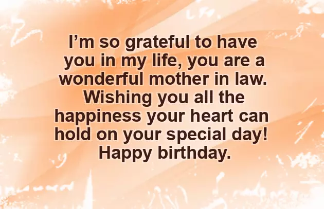 Happy Birthday To My Mother In Law Quotes