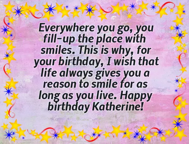 Happy Birthday Katherine