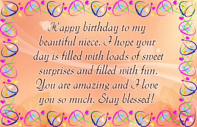Happy Birthday To My Sweetest Niece