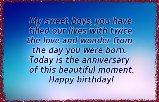 Happy Birthday To Both Of You