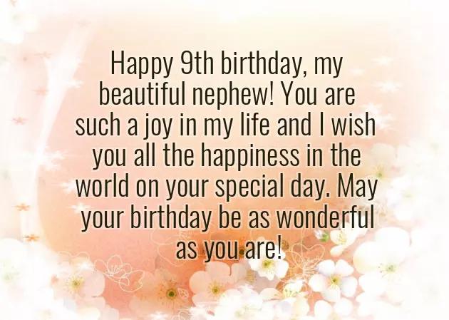 Happy 9Th Birthday To My Nephew