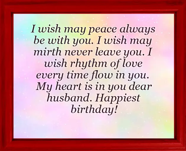Bday Message For Hubby