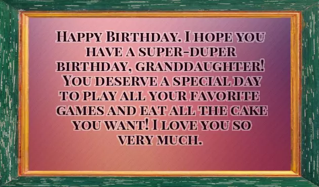 Granddaughter First Birthday Quotes
