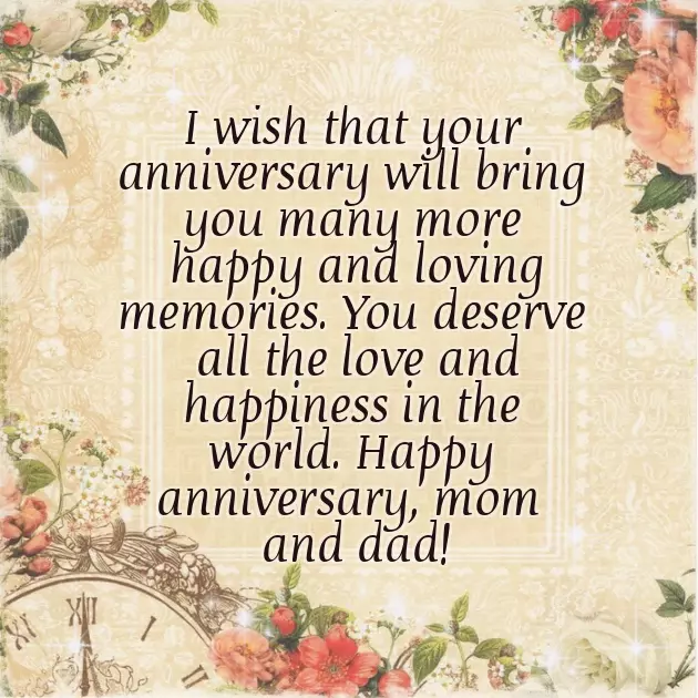 Dad Mom Anniversary Wishes