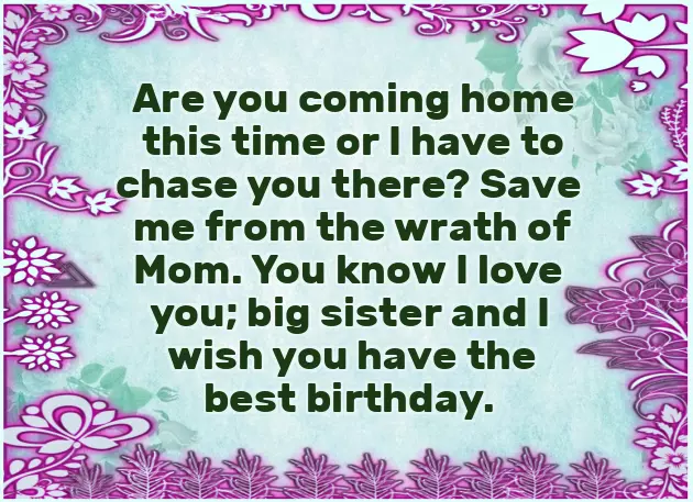 Happy Birthday To A Wonderful Sister