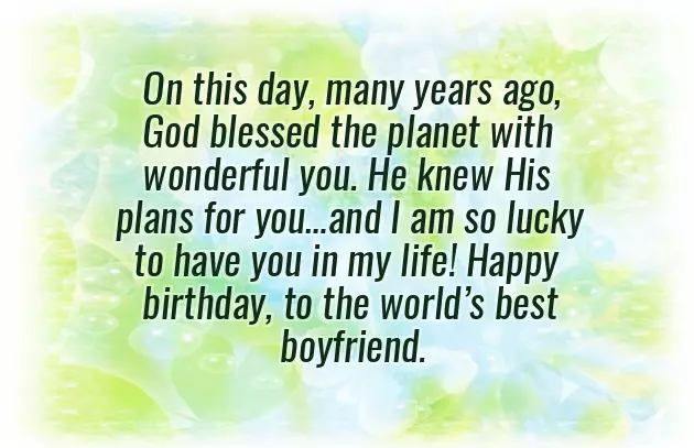 Birthday Wishes For New Boyfriend