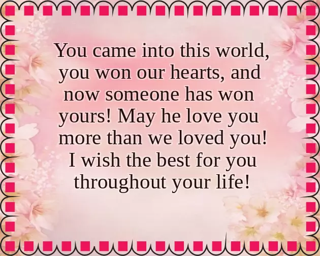 Wishes For New Married Life