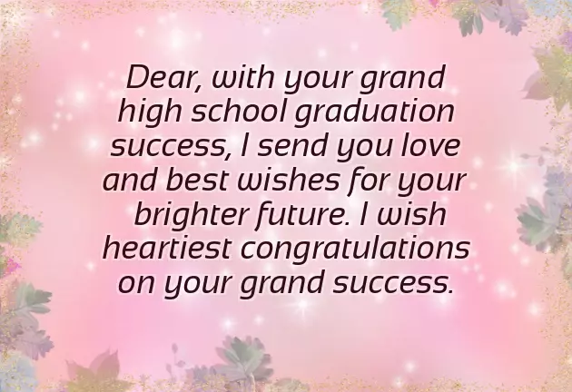 Congratulations To My Grandson