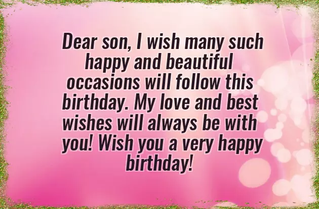 Son Birthday Wishes For Father