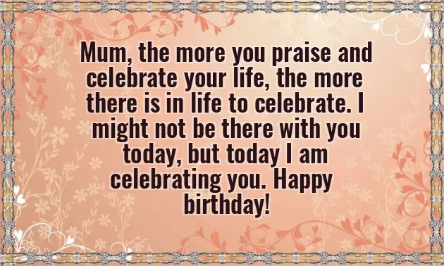 Happy Birthday To My Mum
