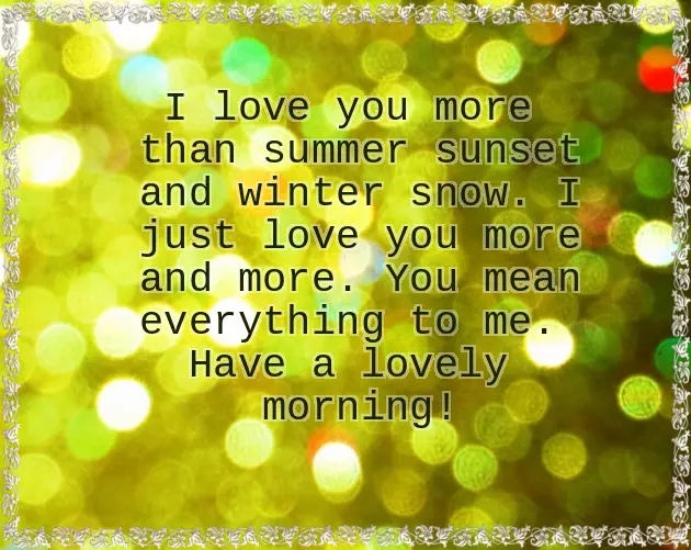 Good Morning Message With