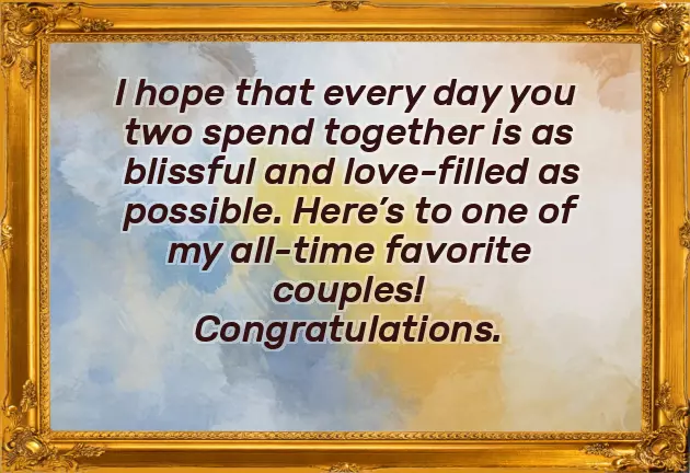 Wishes For Newly Married Life