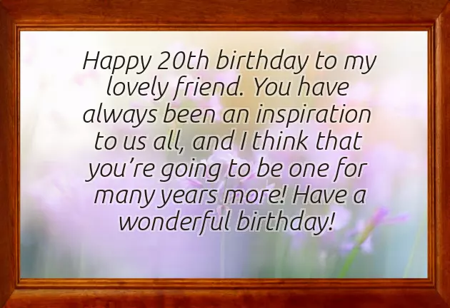 20Th Birthday Wishes For Best Friend Girl 20Th Birthday Wishes For Best Friend Girl
