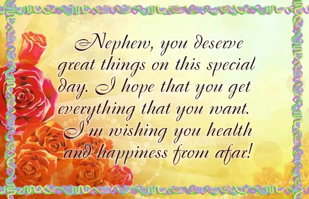 Happy Birthday To Special Nephew