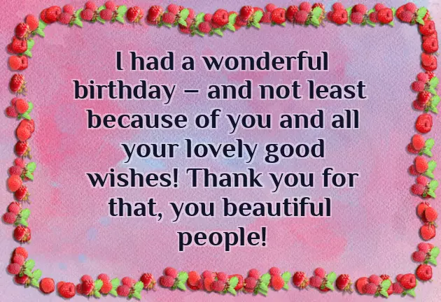 Thank You For Friends Birthday Wishes