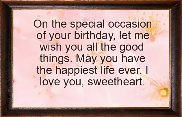 Happy Birthday Wishes To Your Love