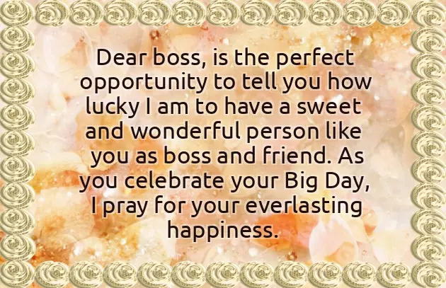 Birthday Wishes For My Boss Man