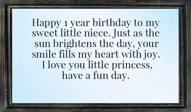 First Niece Birthday Wishes