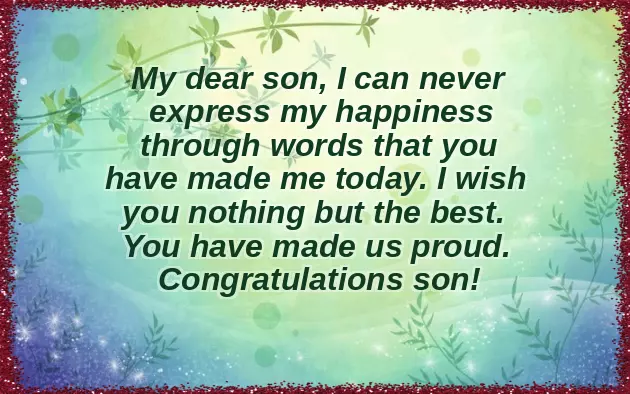 Congratulations On Your School Achievement