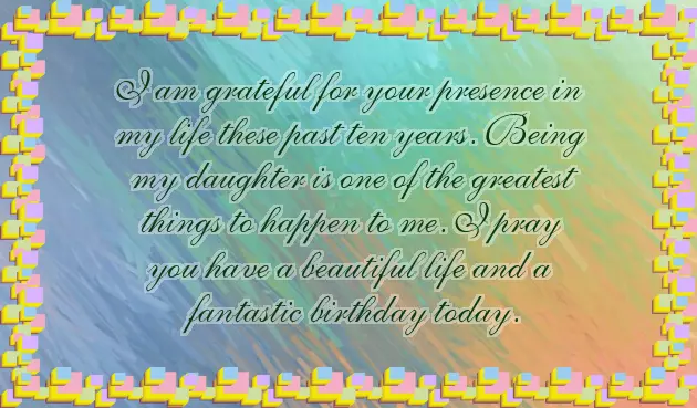 10 Year Old Daughter Birthday Quotes 10 Year Old Daughter Birthday Quotes