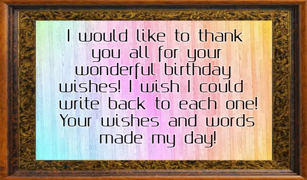 Thank You Wishes For My Birthday Thank You Wishes For My Birthday