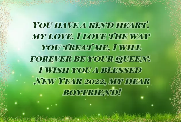 Boyfriend New Year Wishes