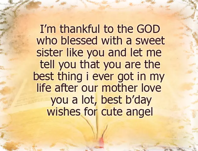 Best Happy Birthday Wishes Sister