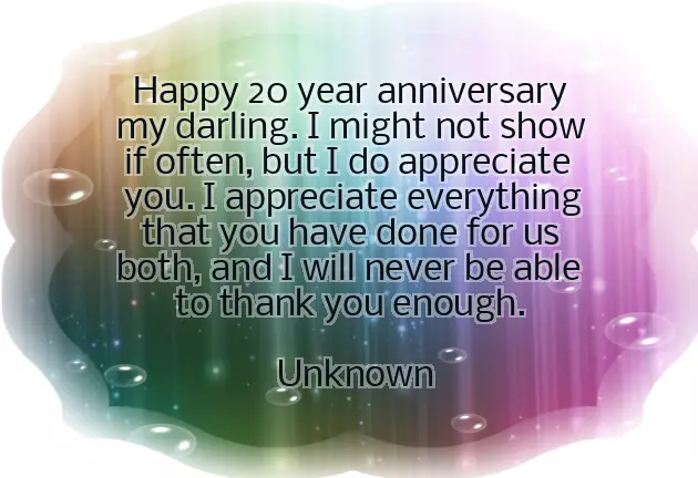20Th Wedding Anniversary Quotes