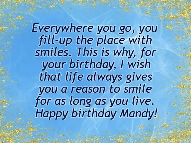Happy Birthday Mandy