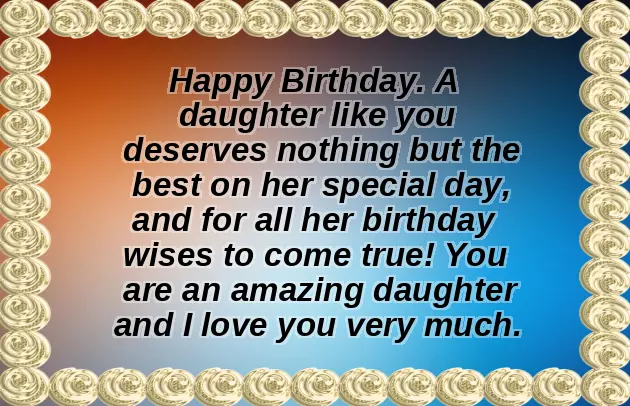 Birthday Wishes For Lovely Daughter