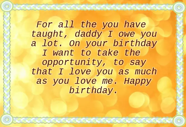 Birthday Wishes Quotes For Dad From Daughter Birthday Wishes Quotes For Dad From Daughter